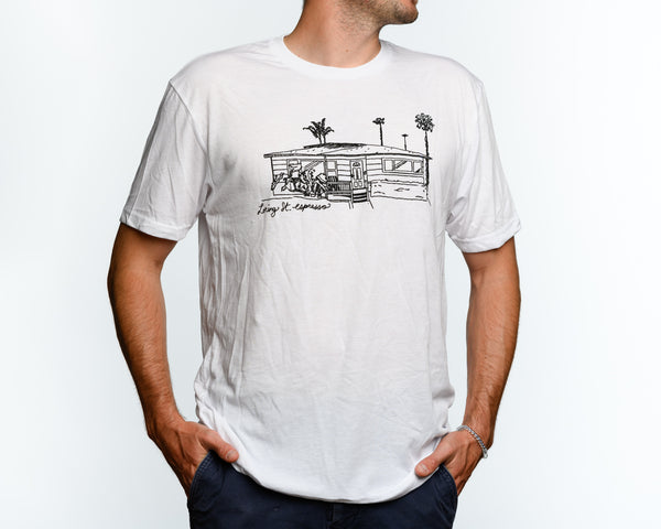 Loring St. Espresso White Shirt